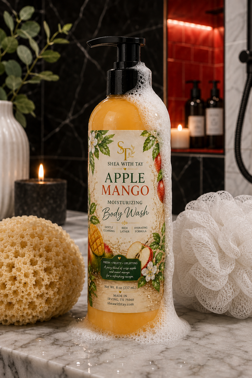 Shea with Tay Signature Creamy 8oz Body Wash | Nourish. Cleanse. Replenish.