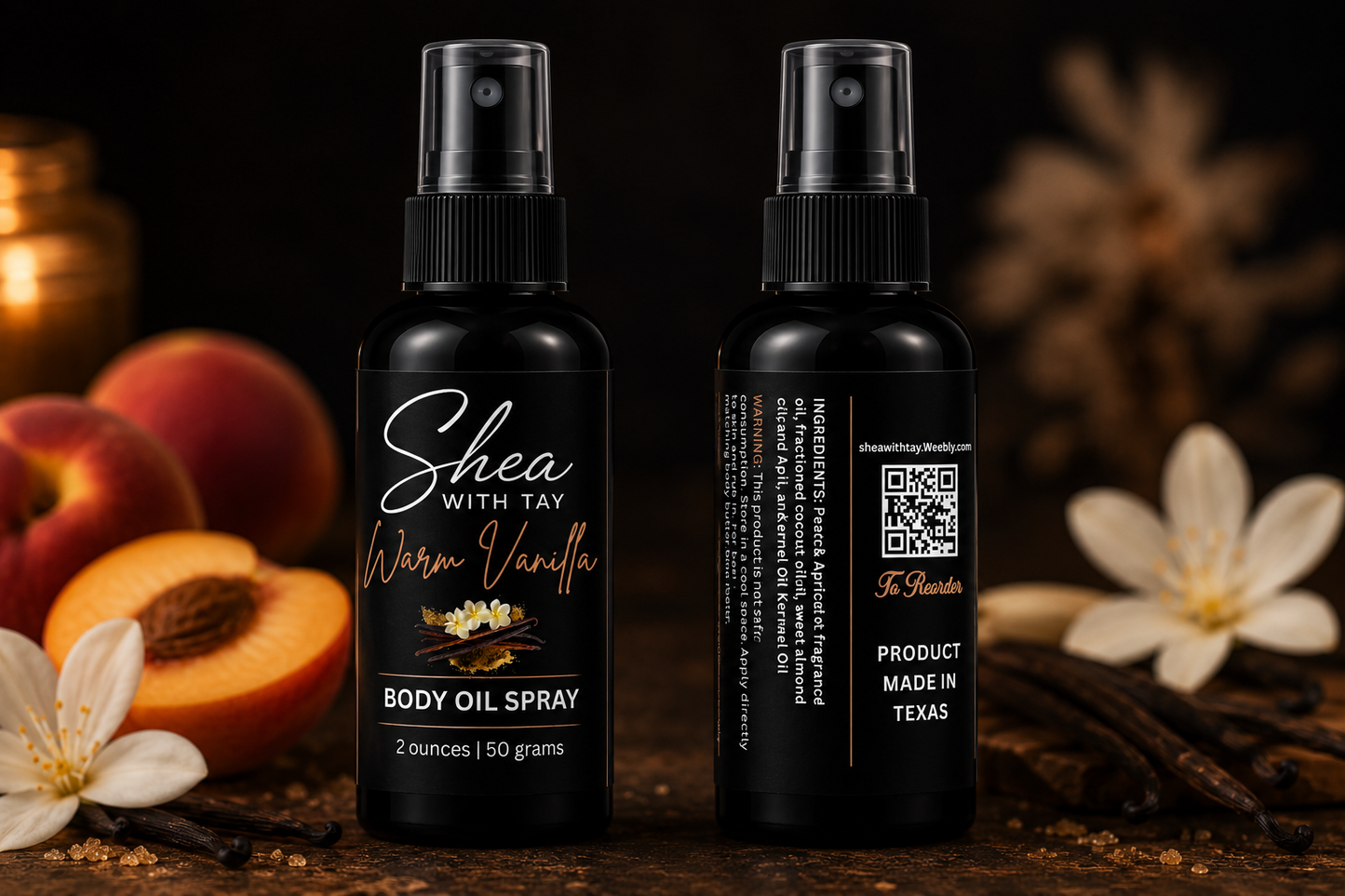 Shea with Tay Essential Body Oil - 2 oz Fragrance Spray