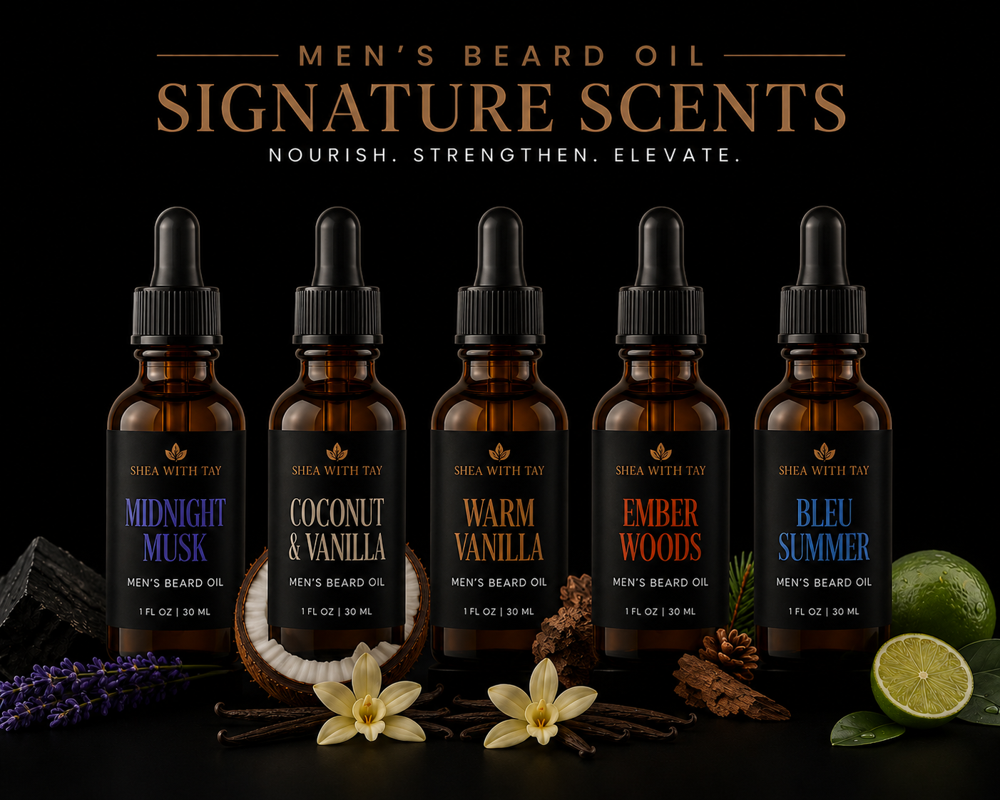 Men's Moisturizing Beard Oils | Signature Scents | Confidence. Style. Scent That Last.