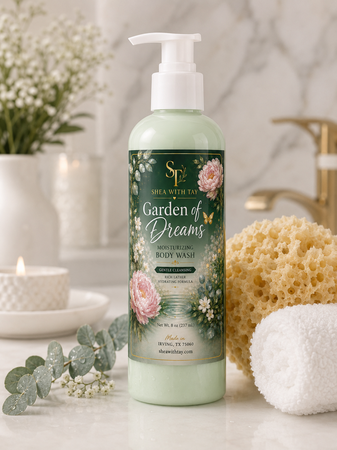 Shea with Tay Signature Creamy 8oz Body Wash | Nourish. Cleanse. Replenish.