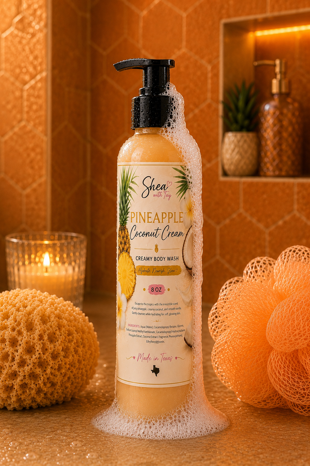 Shea with Tay Signature Creamy 8oz Body Wash | Nourish. Cleanse. Replenish.