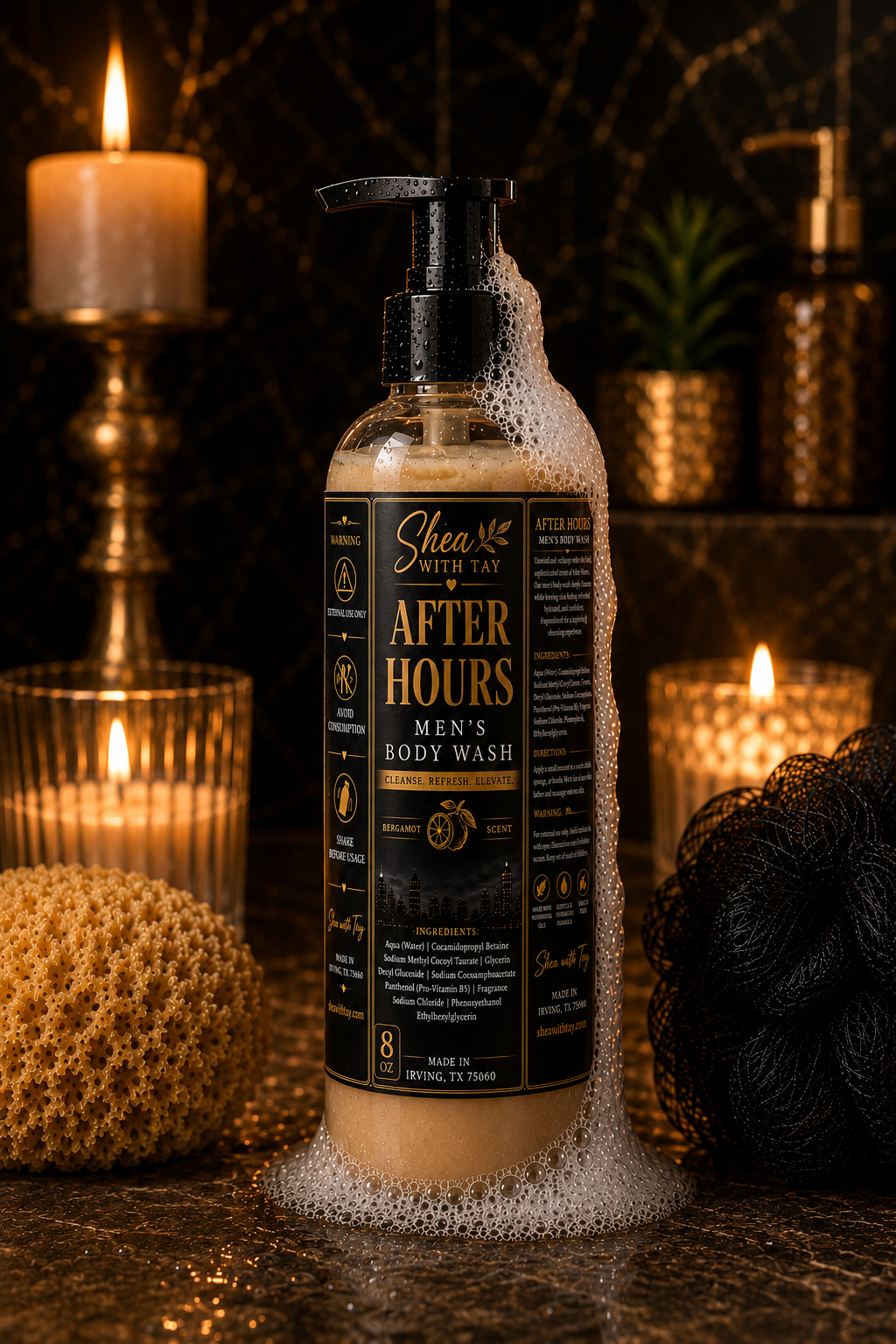 Shea with Tay Signature Creamy 8oz Body Wash | Nourish. Cleanse. Replenish.