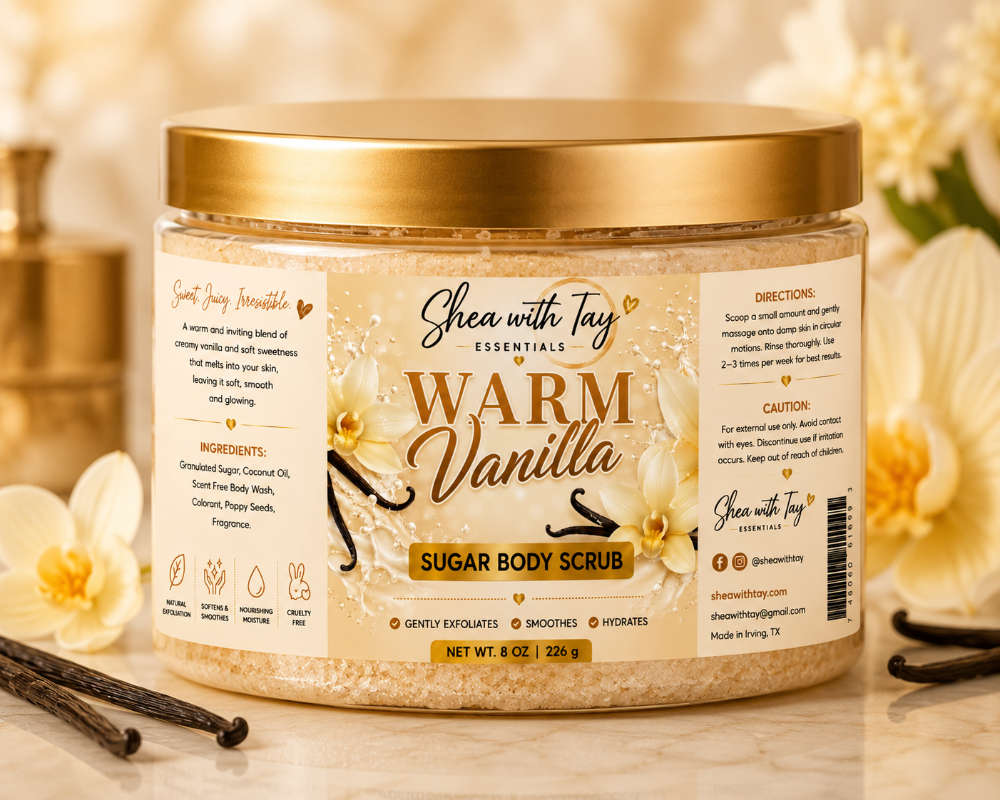 Shea with Tay Sugar Scrubs