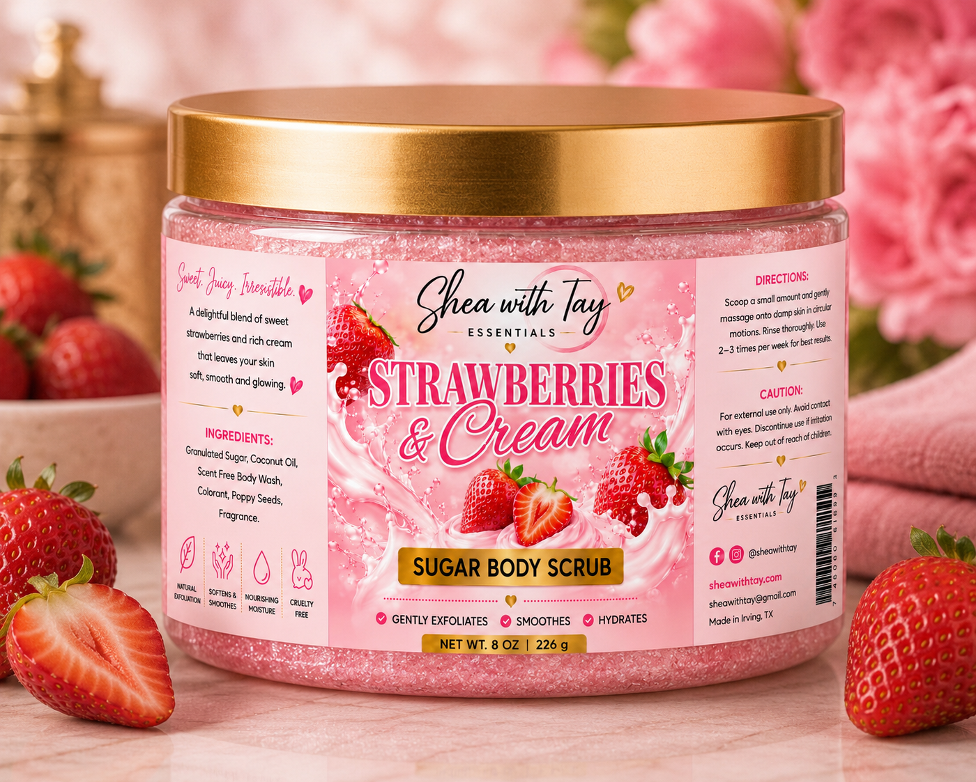 Shea with Tay Sugar Scrubs