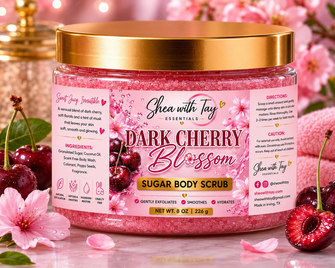 Shea with Tay Sugar Scrubs