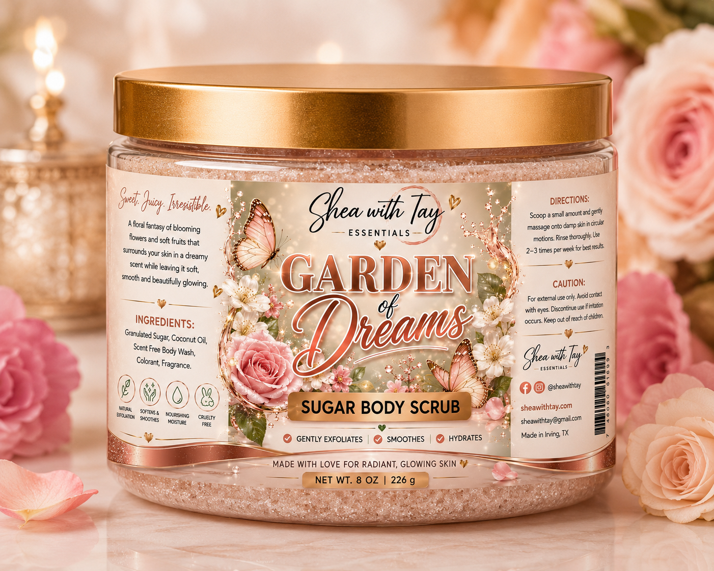 Shea with Tay Sugar Scrubs