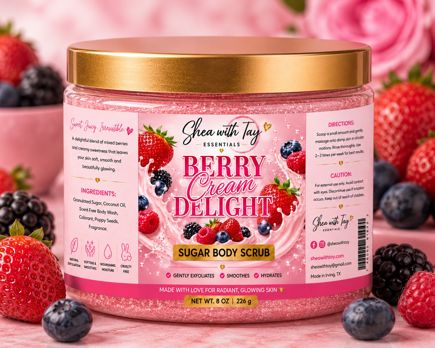 Shea with Tay Sugar Scrubs