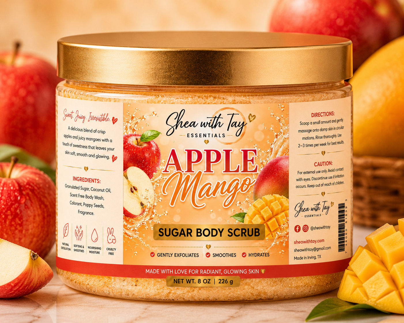 Shea with Tay Sugar Scrubs
