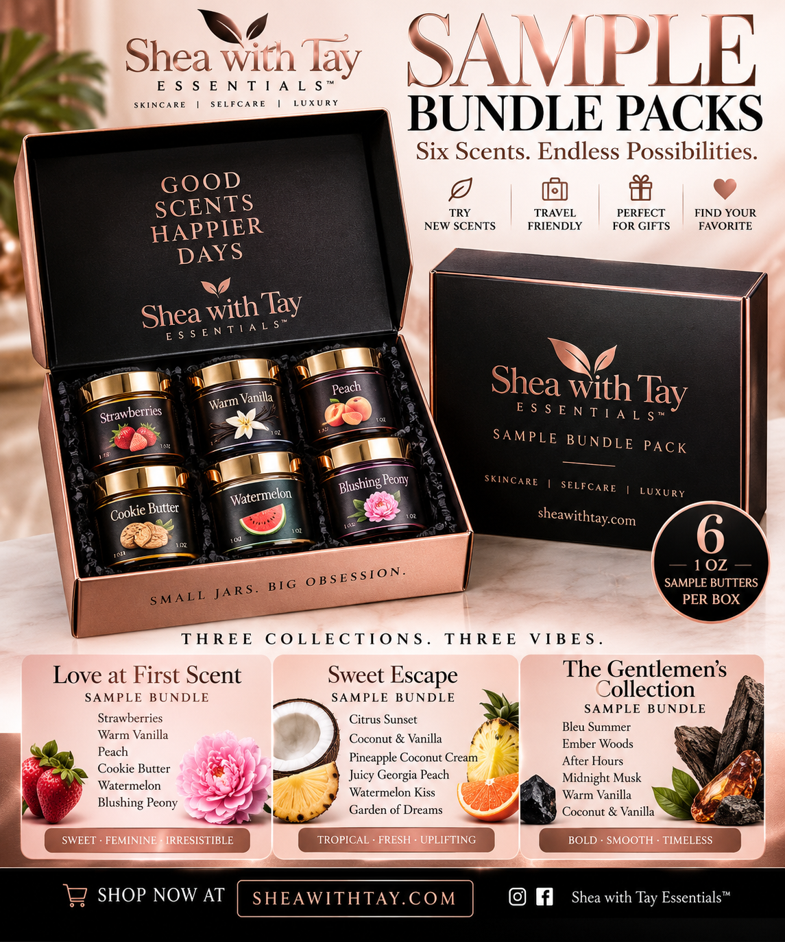 Shea with Tay Essentials™| Sample Bundle Packs |