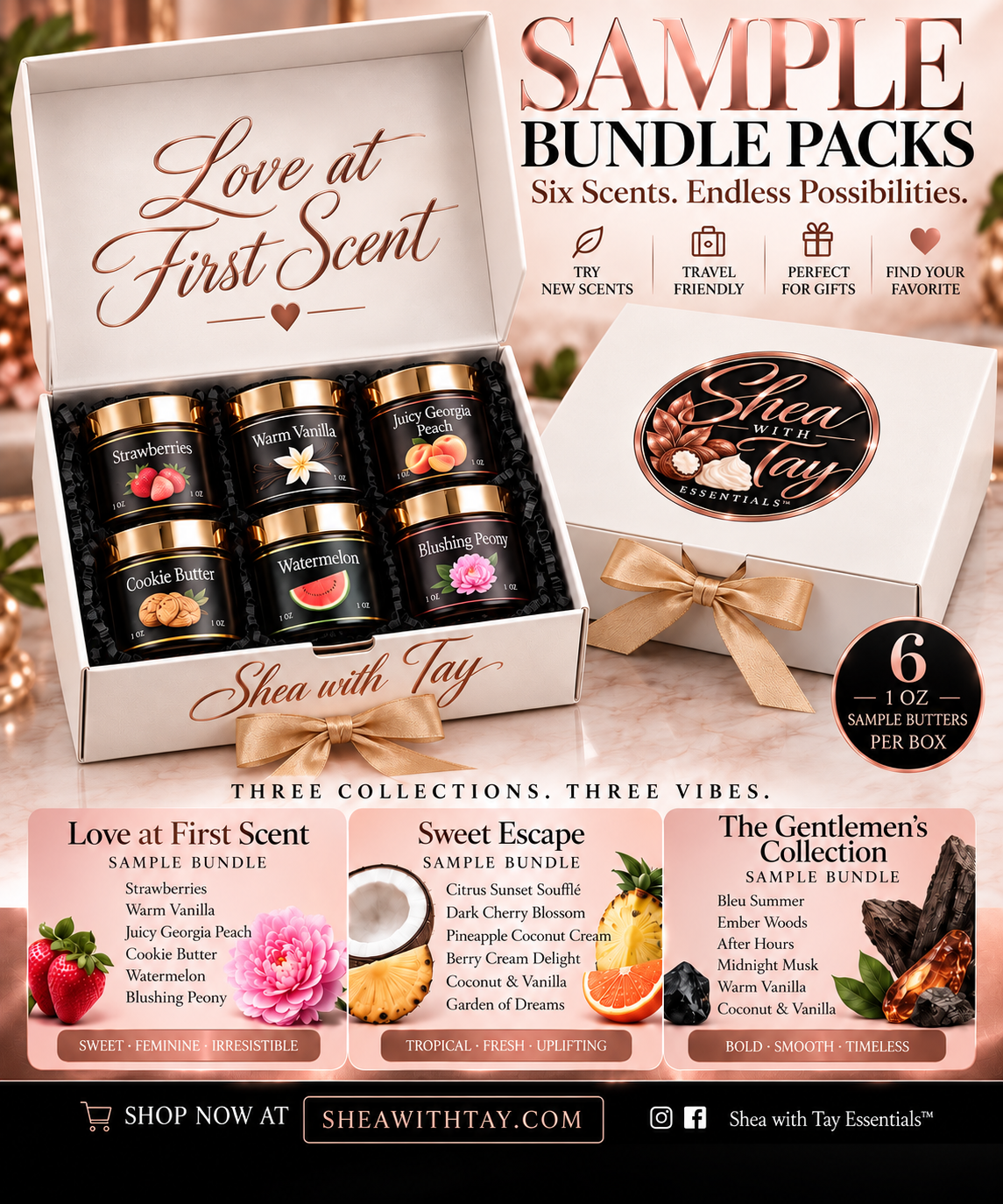 Shea with Tay Essentials™| Sample Bundle Packs |