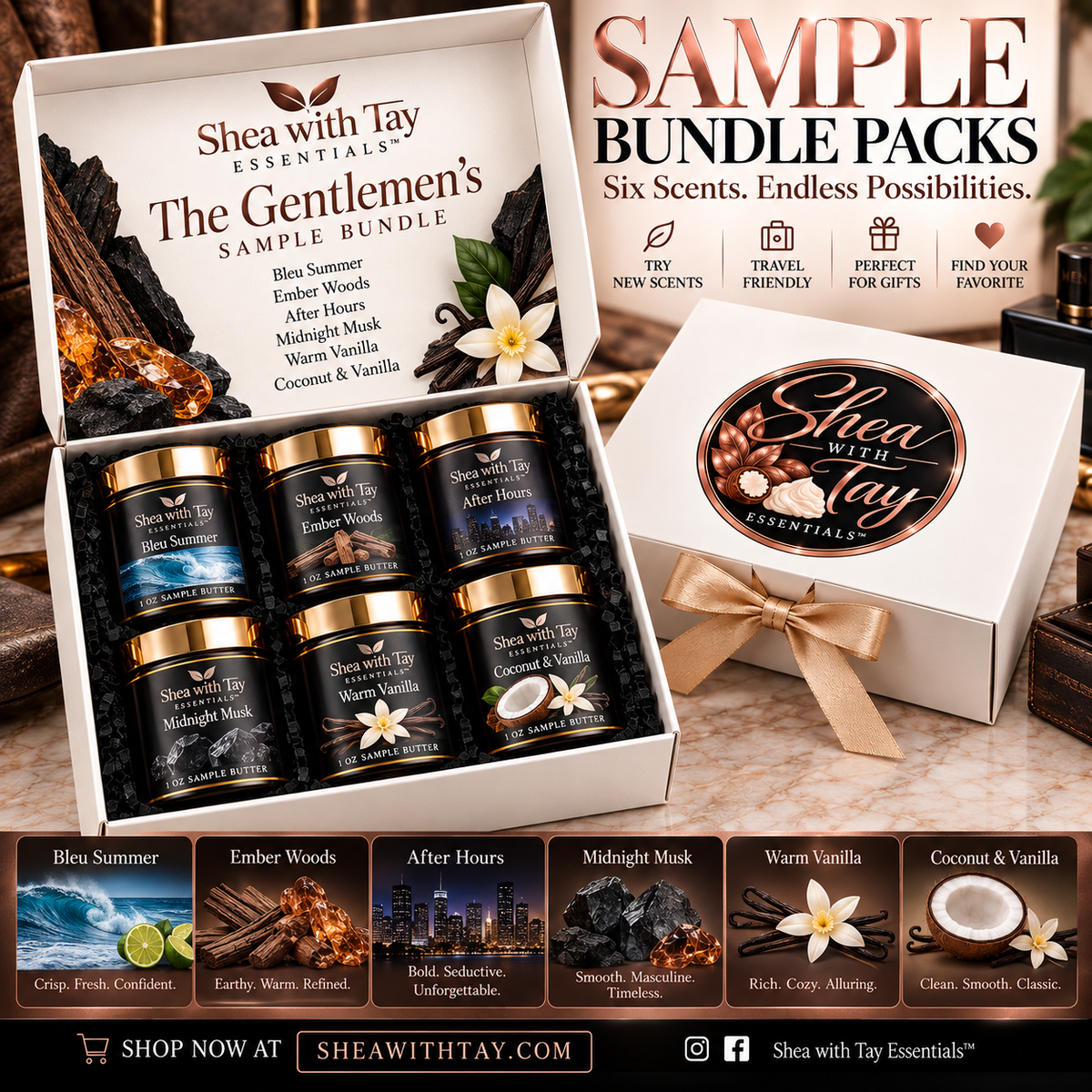Shea with Tay Essentials™| Sample Bundle Packs |